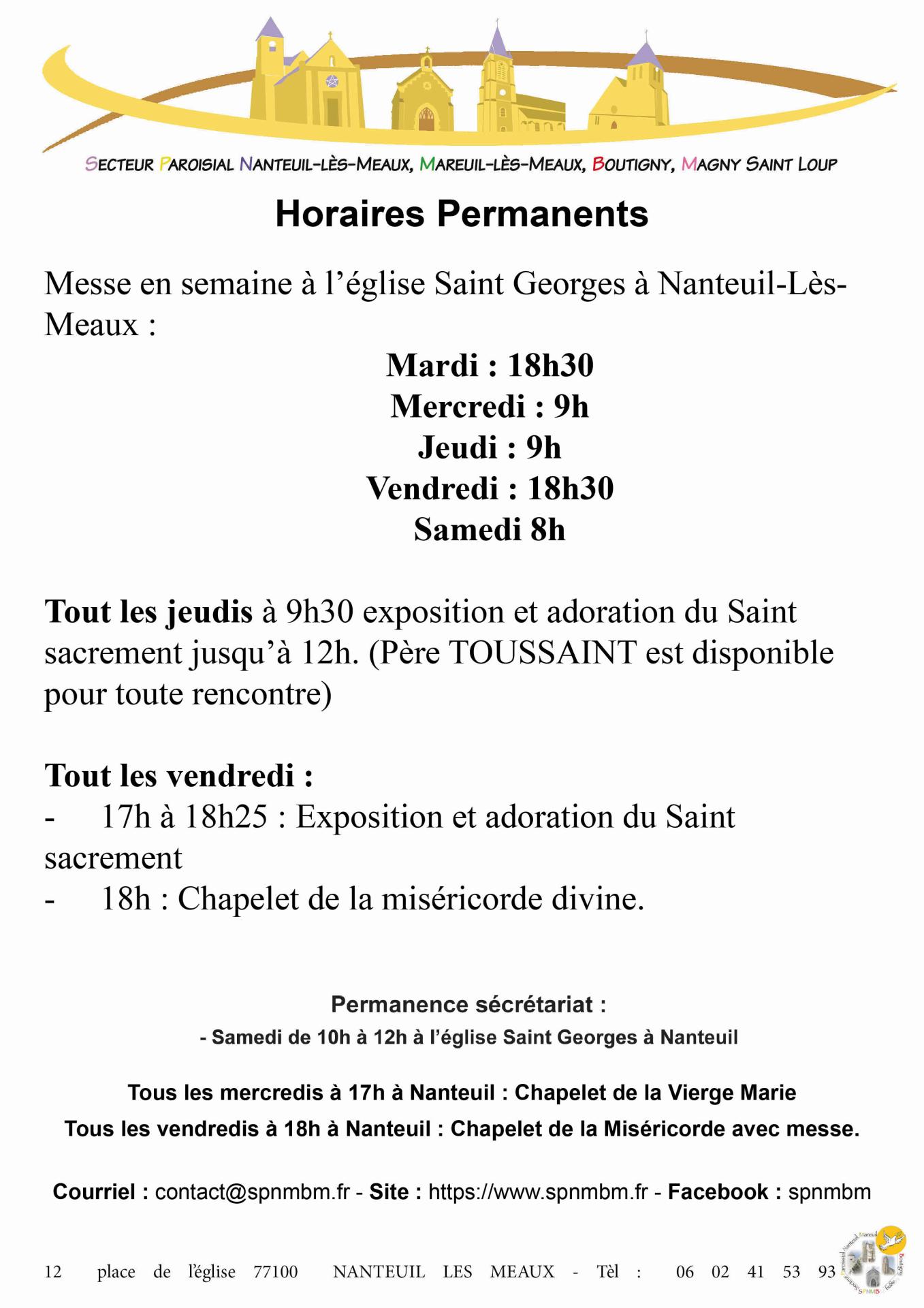 2024 09 28 horaires permanents