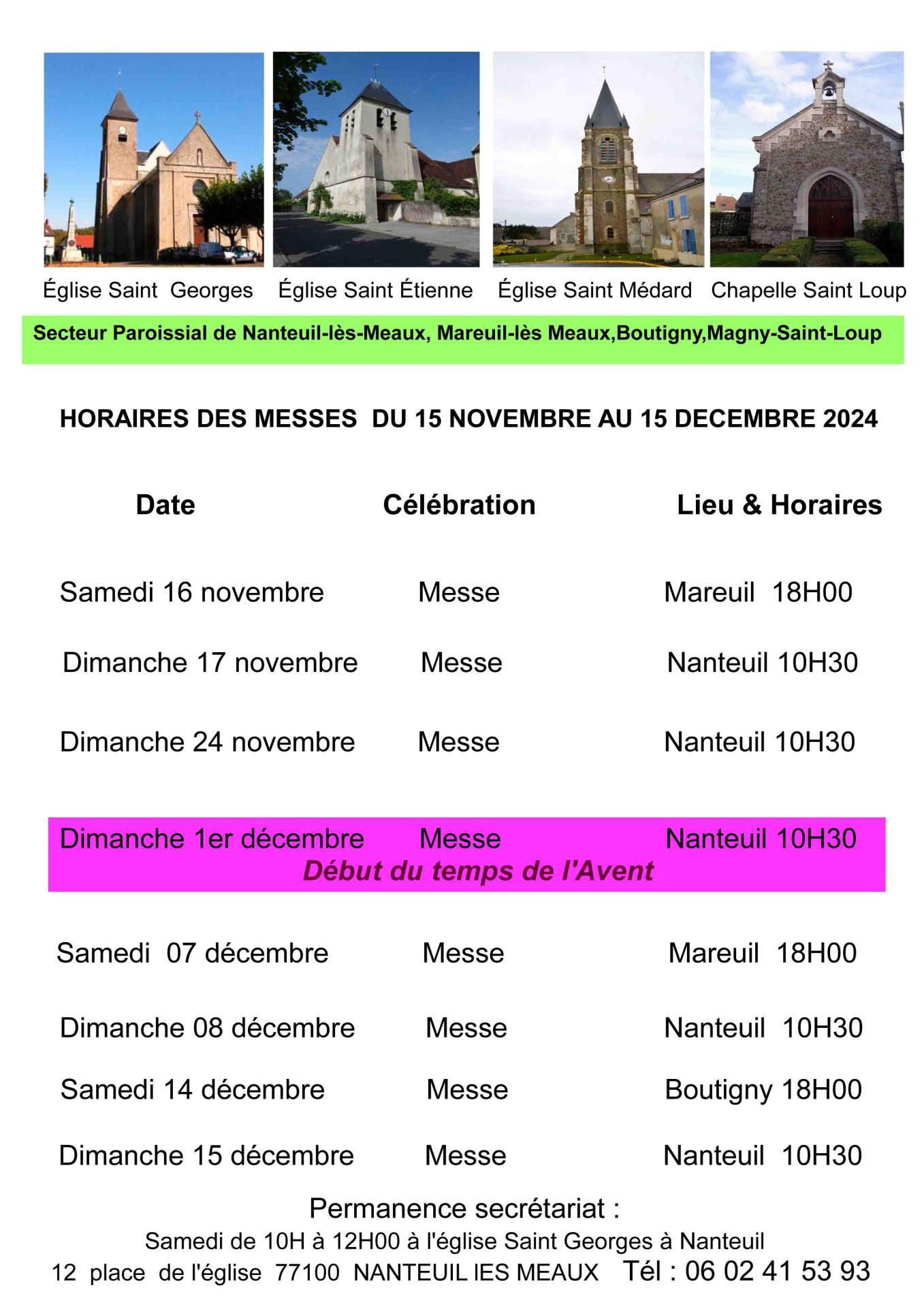 2024 11 15 annonces messe de novembre